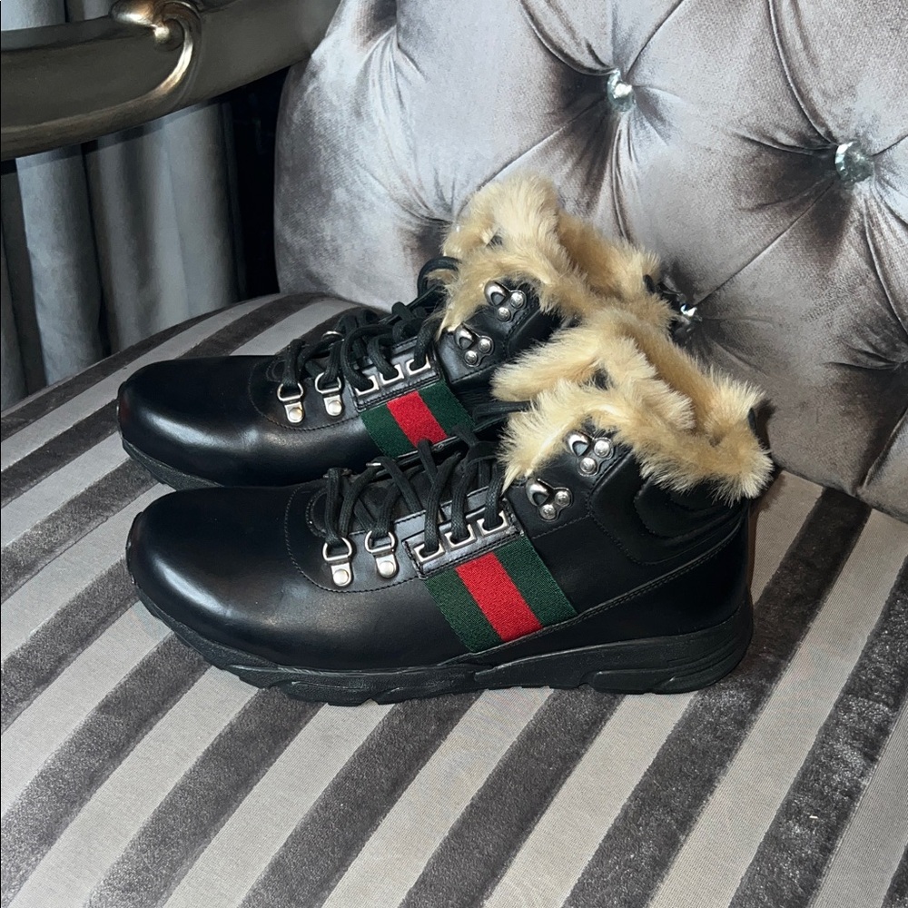 👑 UNTOUCHED LUXURY: Gucci Flashtrek Fur-Lined Superstar Grails 👑 - Picture 1 of 6